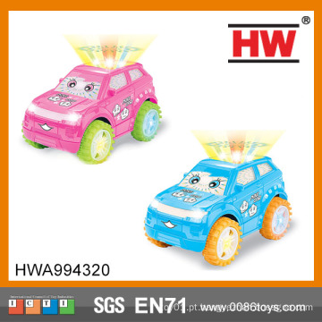 Alta qualidade crianças universal plástico mini carro brinquedos com luz e música